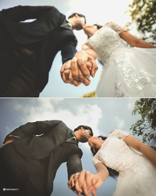 Christian Wedding Sarees | Couple Photoshoot Poses