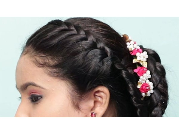 Easy Front French Braid | Hairstyle Tutorial | Tamil - YouTube