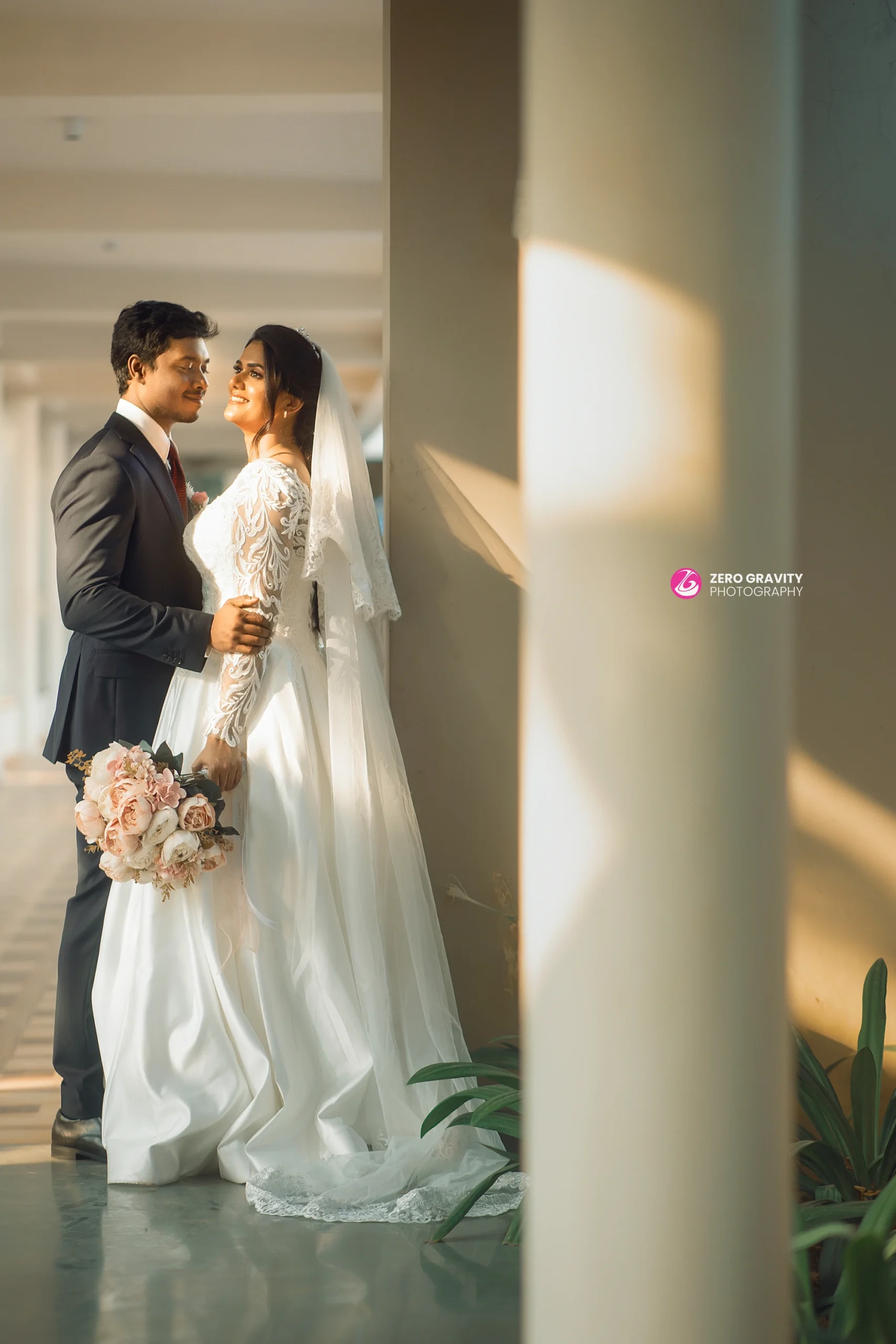 Indoor studio pre-wedding shoot with Indian couple